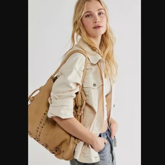 Free People We The Free Savoy Studded Leather Tote - Picture 2 of 14